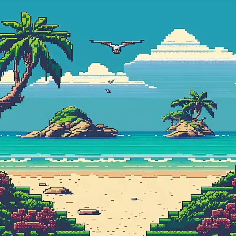Pixel Art Wallpapers Midjourney Prompt | PromptBase