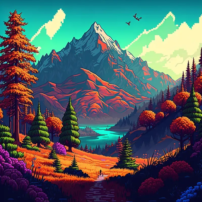 Pixel Art Wallpapers Midjourney Prompt | PromptBase