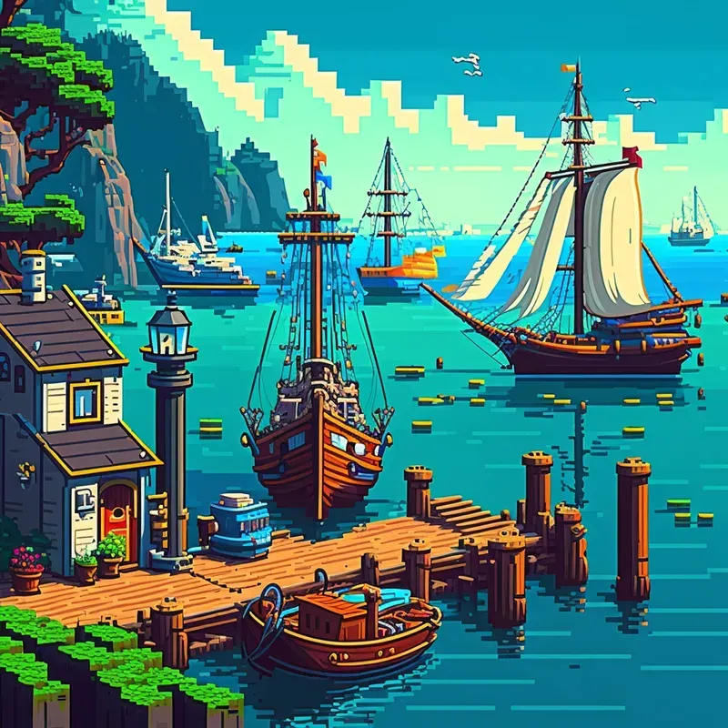 Pixel Art Wallpapers Midjourney Prompt | PromptBase