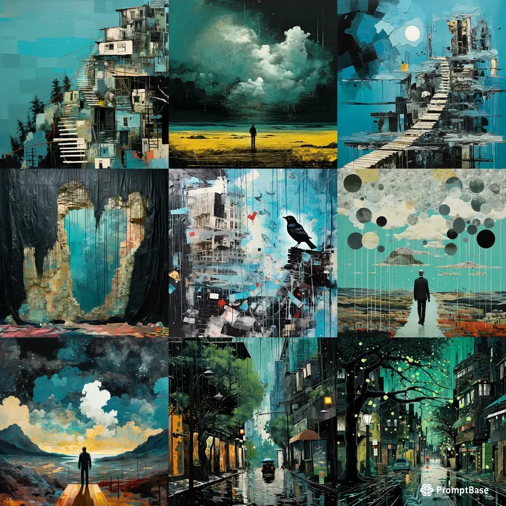 Bradfords And Magrittes Surrealist Fusions Midjourney Prompt PromptBase