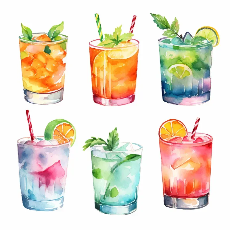 Watercolor Collections Midjourney Prompt | PromptBase