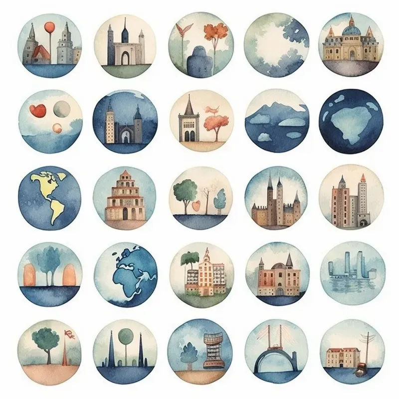 Set Of Watercolor Midjourney Prompt | PromptBase