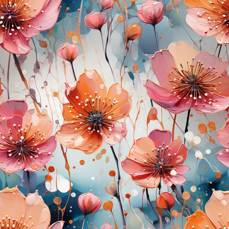 Abstract Blossoms Patterns Midjourney Prompt | PromptBase