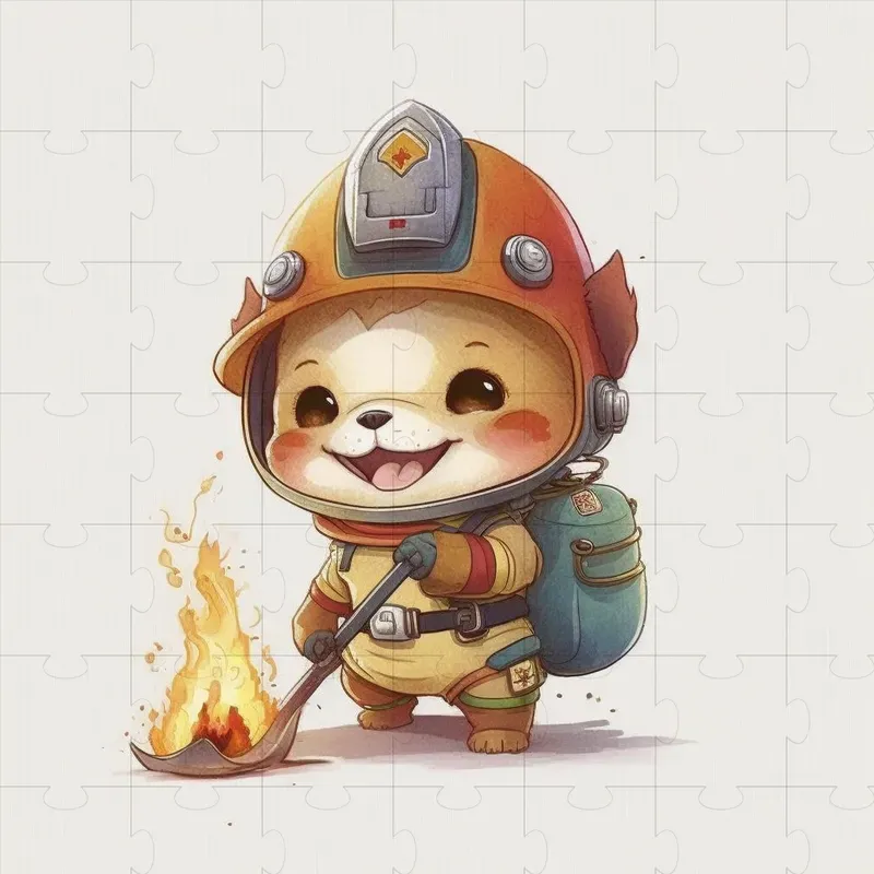 Watercolor Baby Animals In Professions Midjourney Prompt | PromptBase
