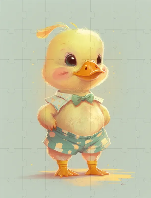 Illustrations Of Baby Animals In Outfits Midjourney Prompt | PromptBase