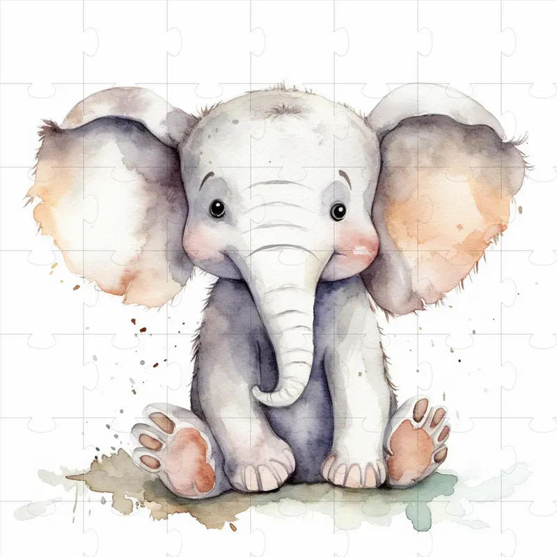 Super Cute Watercolor Animals Midjourney Prompt | PromptBase
