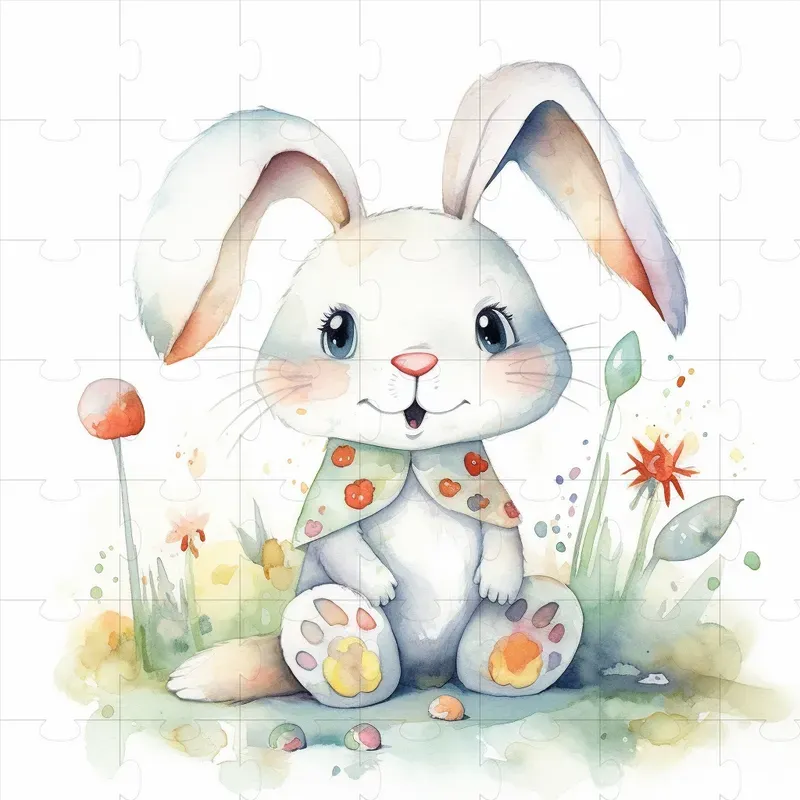 Super Cute Watercolor Animals Midjourney Prompt | PromptBase