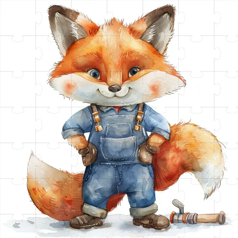 Cute Watercolor Animals In Professions Midjourney Prompt | PromptBase