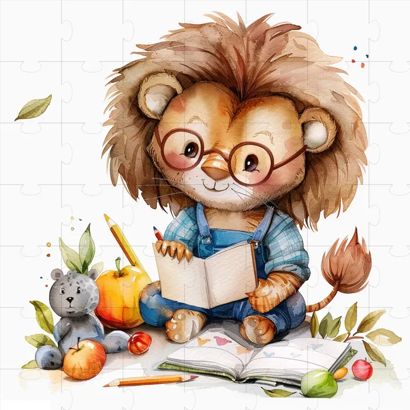Cute Watercolor Animals In Professions Midjourney Prompt | PromptBase