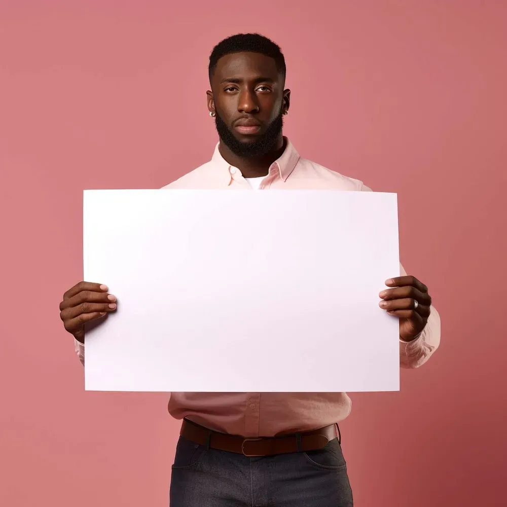 Stock Photos Of People Holding Your Text Midjourney Prompt | PromptBase