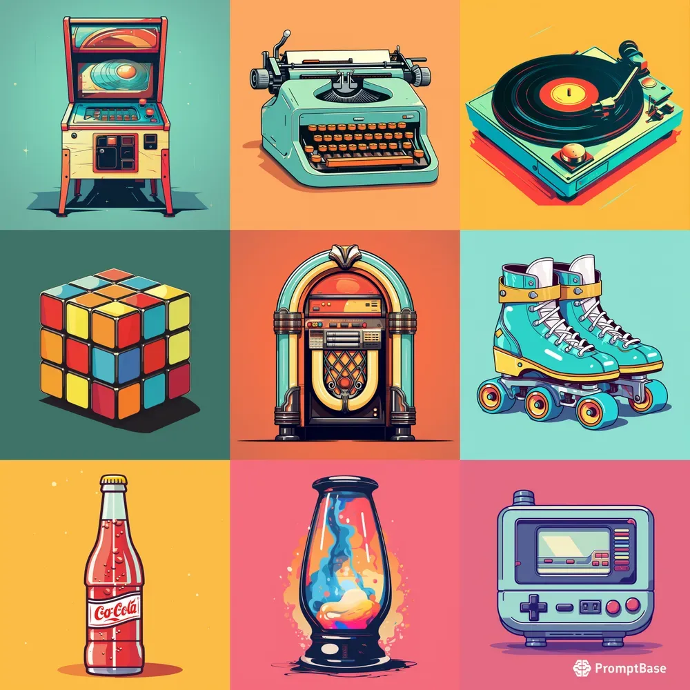 Vintage Retro Elements Midjourney Prompt PromptBase