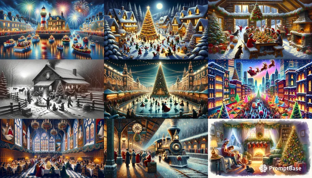 Magical Christmas Cards DALL·E Prompt | PromptBase