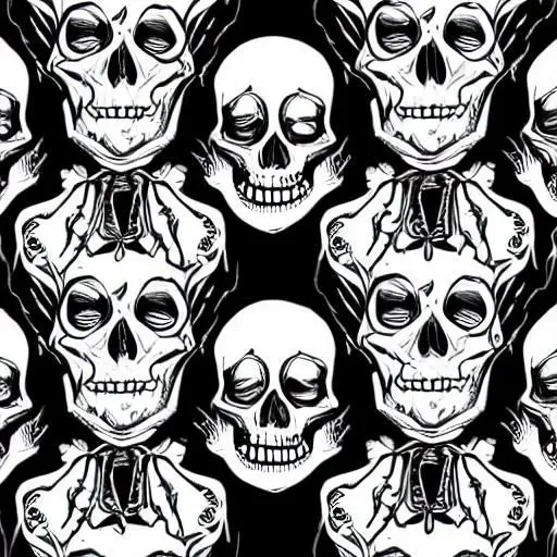Skellton Pattern Skeleton Patterns Prompt | PromptBase