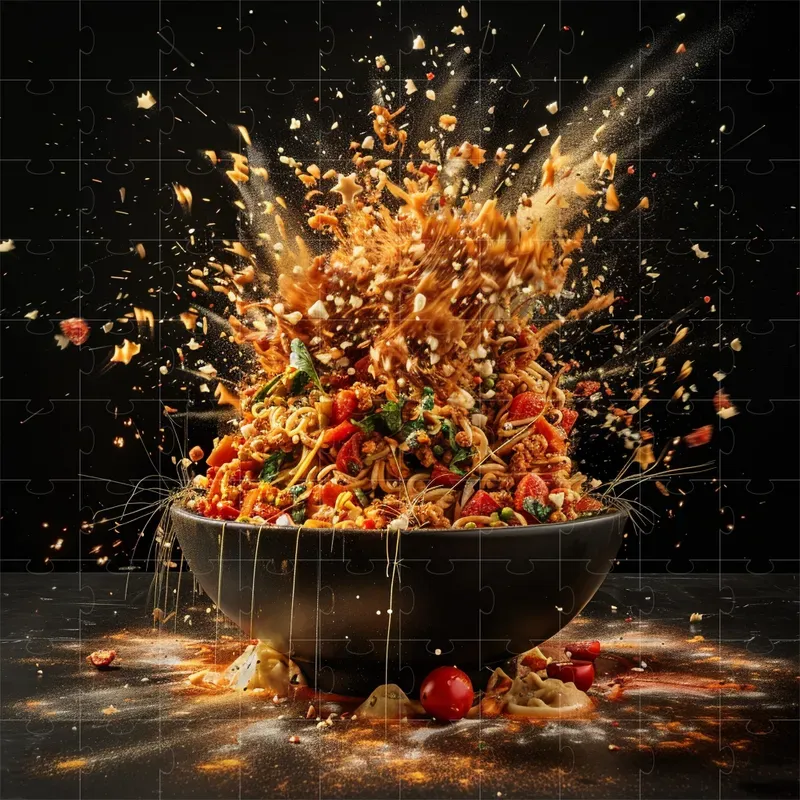 Istock Exploding Food Dynamic Food Explosion Photographs Midjourney Prompt | PromptBase