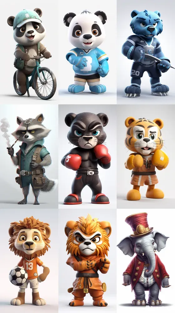Cool Mascots Midjourney Prompt | PromptBase