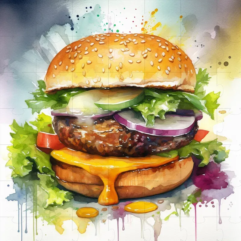 Watercolor Food Paintings Midjourney Prompt | PromptBase