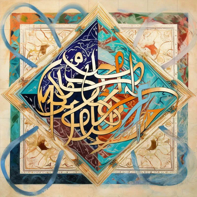 Islamic Calligraphy Art Midjourney Prompt PromptBase