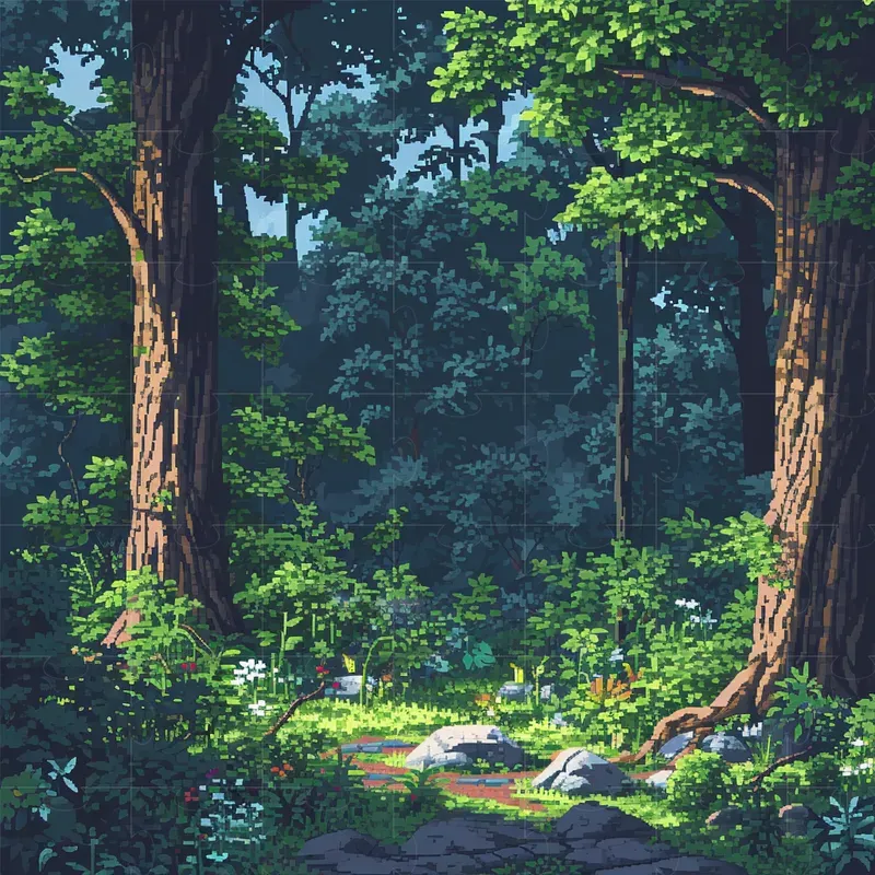 Pixel Art Landscapes Midjourney Prompt | PromptBase