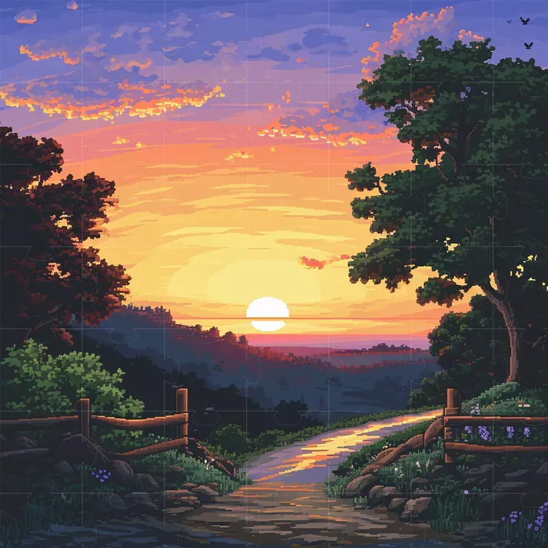 Pixel Art Landscapes Midjourney Prompt | PromptBase