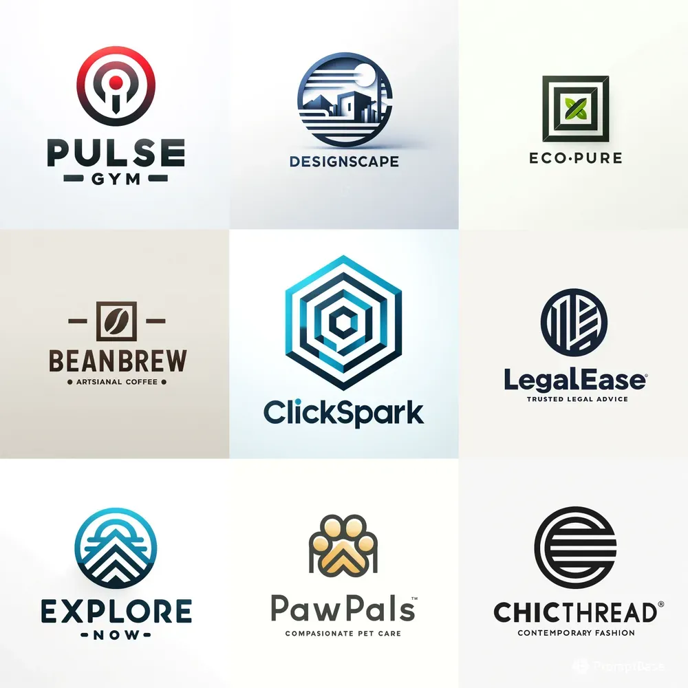 Clean Modern Logos DALL·E Prompt | PromptBase