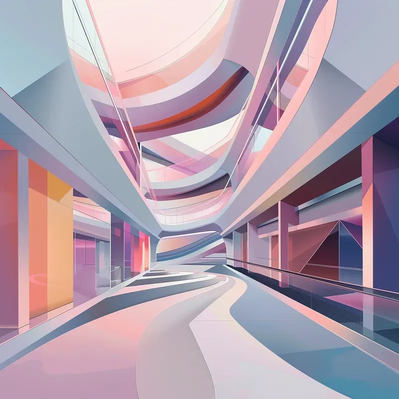 Graphic Designs Of Abstract Structures Midjourney Prompt | PromptBase