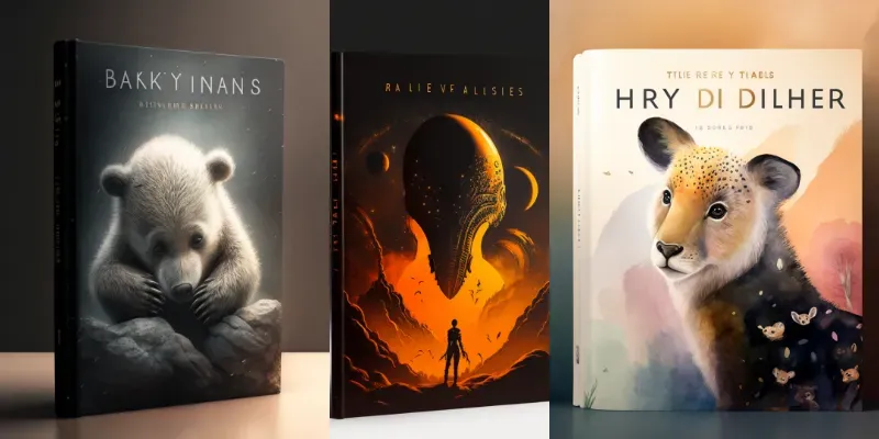Kids And Adult Illustrated Book Covers Midjourney Prompt | PromptBase