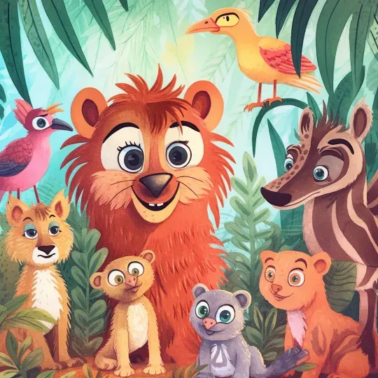 Childrens Animal Book Illustrations Midjourney Prompt | PromptBase