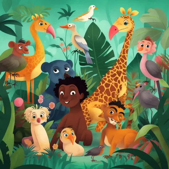 Childrens Animal Book Illustrations Midjourney Prompt | PromptBase