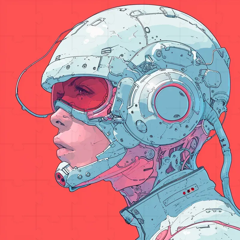 Cyberpunk Clean Style Illustrations Midjourney Prompt | PromptBase