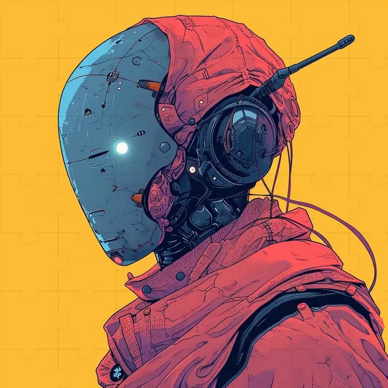 Cyberpunk Clean Style Illustrations Midjourney Prompt | PromptBase