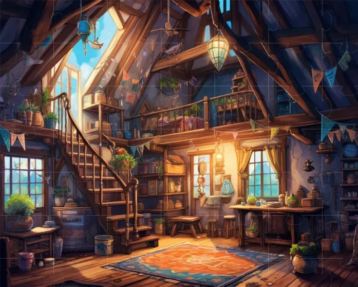 Fantastical Magic Interiors Midjourney Prompt | PromptBase