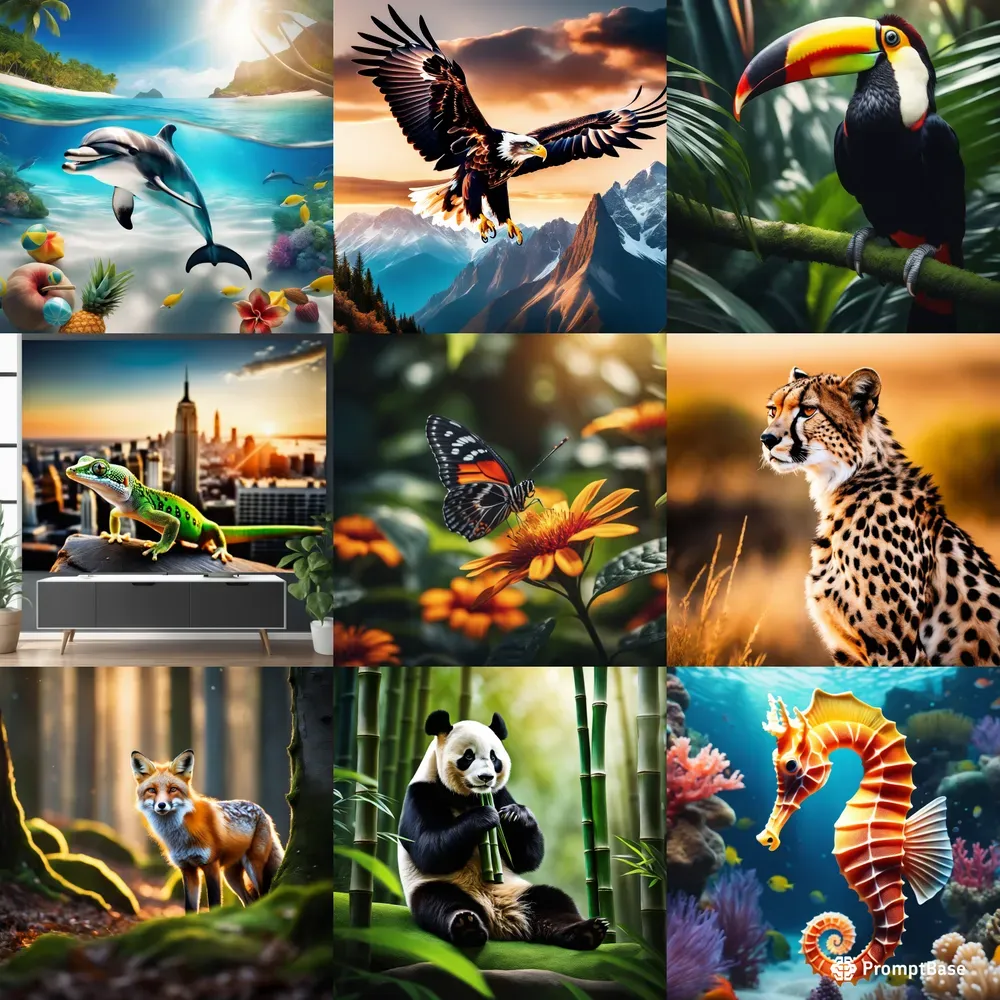 Realistic Animal Poster Stable Diffusion Prompt | PromptBase