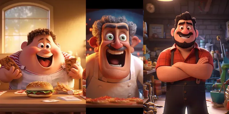 Cute Characters 3D Pixar Style Midjourney Prompt | PromptBase