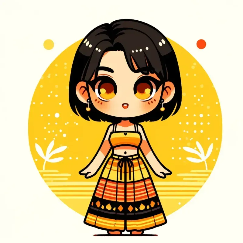Vector Flat Illustrations Chibi Art DALL·E Prompt | PromptBase