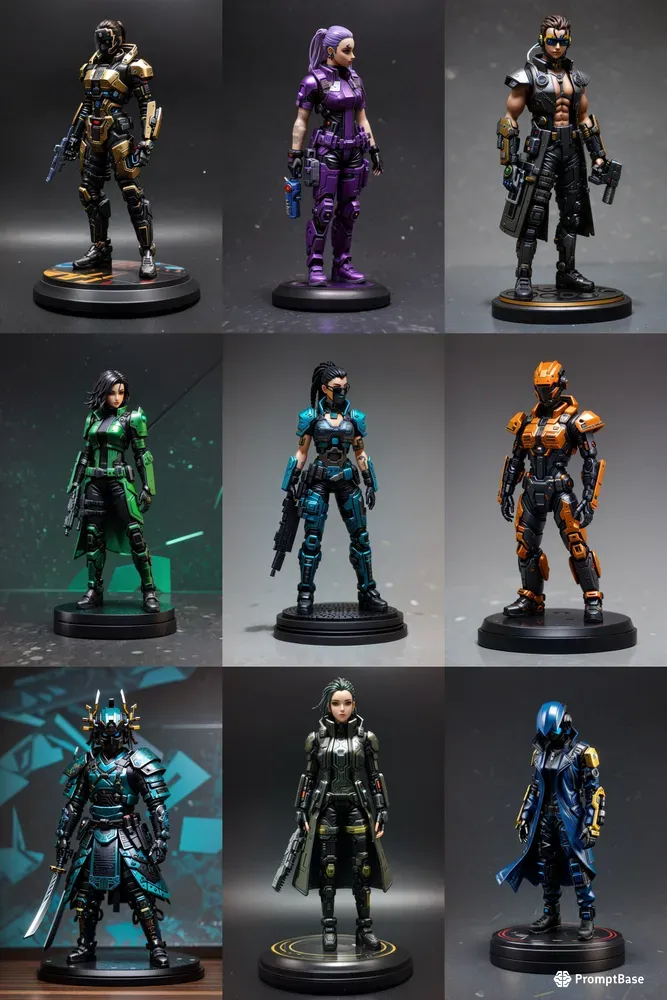 Cyberpunk Miniatures Leonardo Ai Prompt | PromptBase