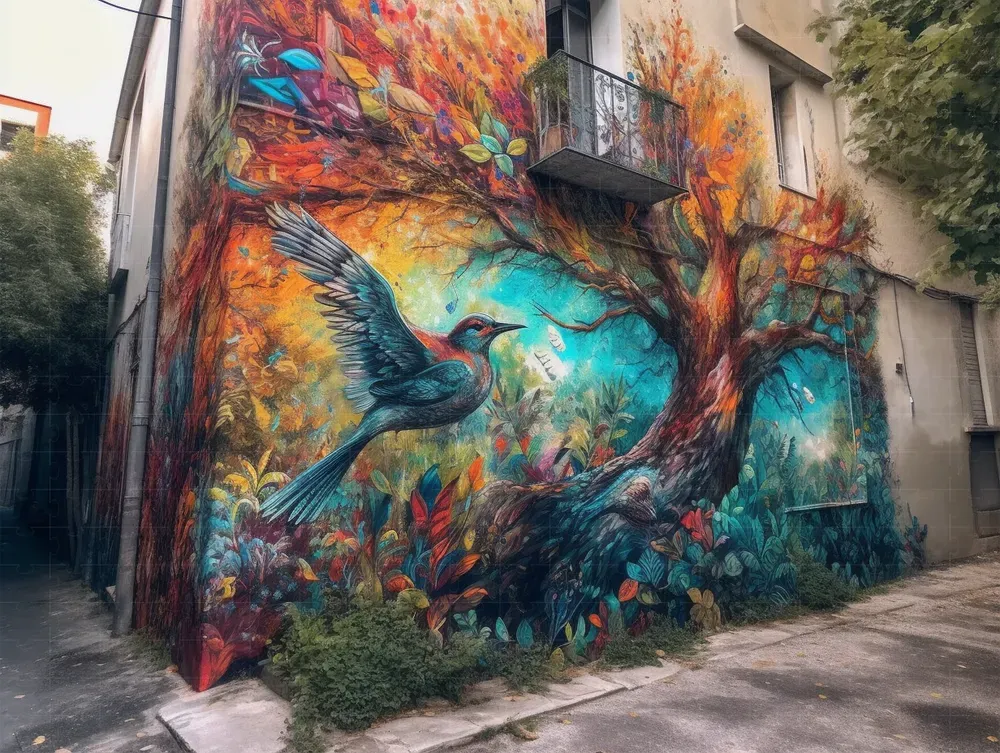 Urban Canvas Street Art Symphonies Midjourney Prompt PromptBase