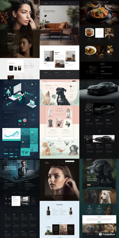 Full Website Mockups Midjourney Prompt PromptBase