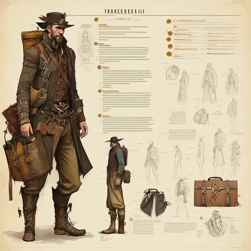 Character Design Sheet Midjourney Prompt Promptbase