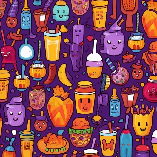 Colorful Animation Still Patterns Midjourney Prompt | PromptBase