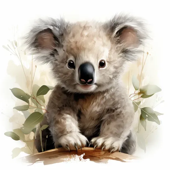 Watercolor Cute Animals Midjourney Prompt | PromptBase