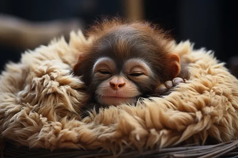 Sleeping Cute Baby Animals Midjourney Prompt | PromptBase