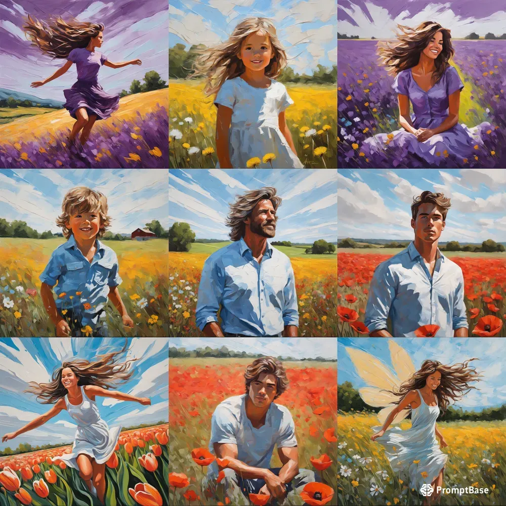 Beautiful Painting Portraits In Meadows Stable Diffusion Prompt ...