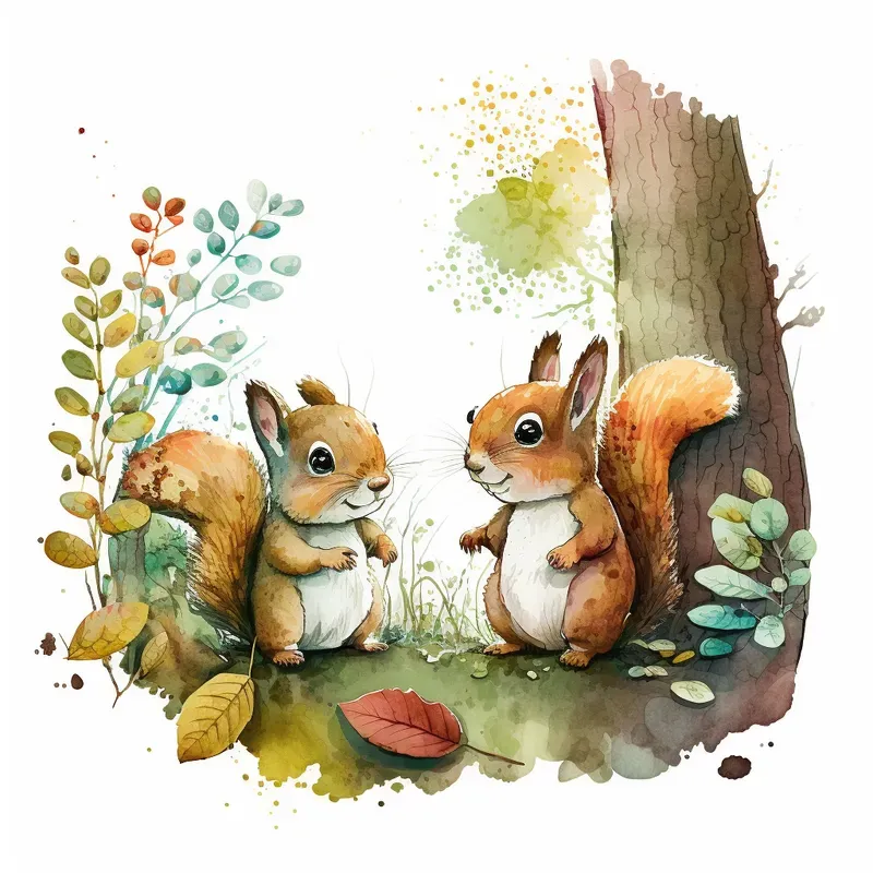 Watercolor Animals Midjourney Prompt | PromptBase