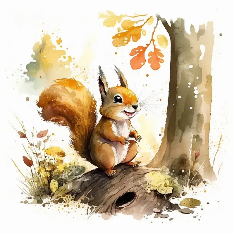 Watercolor Animals Midjourney Prompt | PromptBase