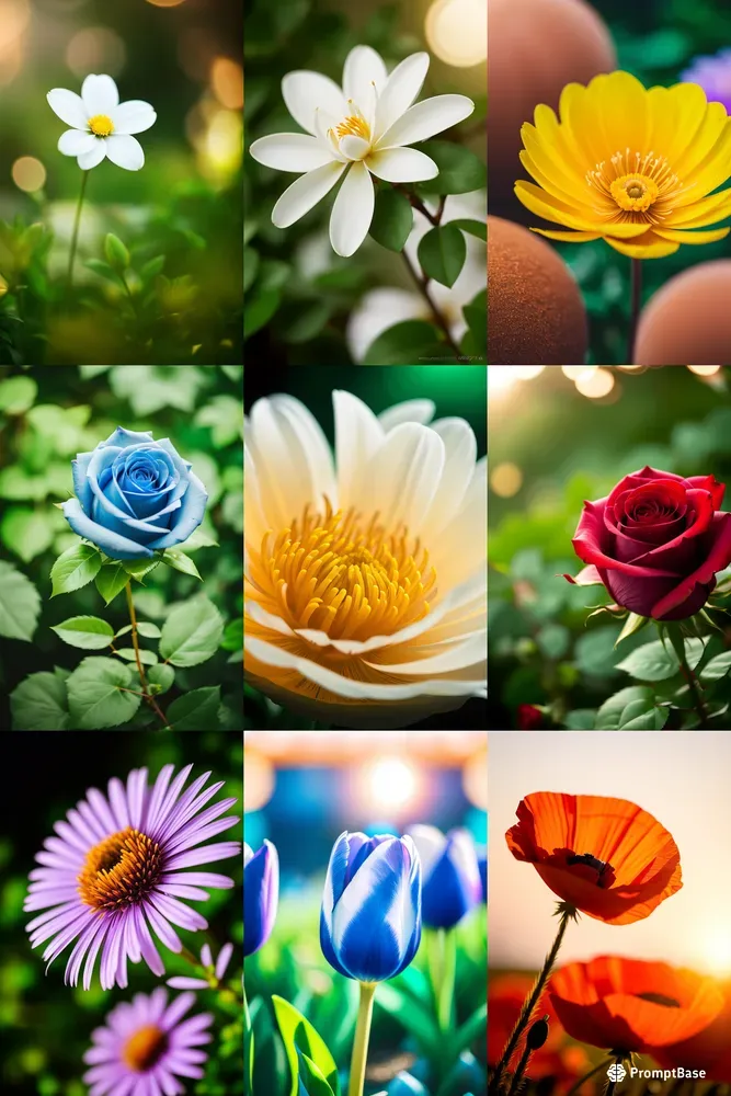 Realistic Flower Photographs Stable Diffusion Prompt | PromptBase