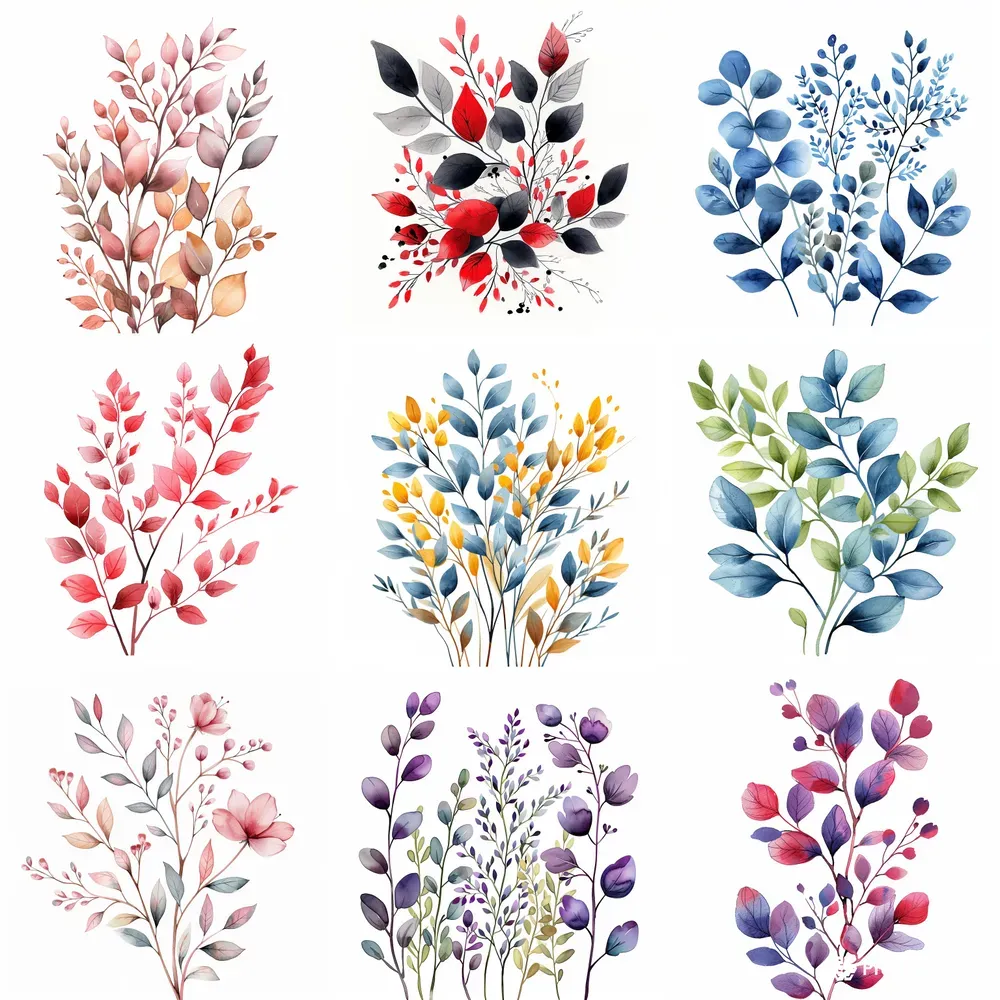 Hand Drawn Botanical Springs Midjourney Prompt | PromptBase
