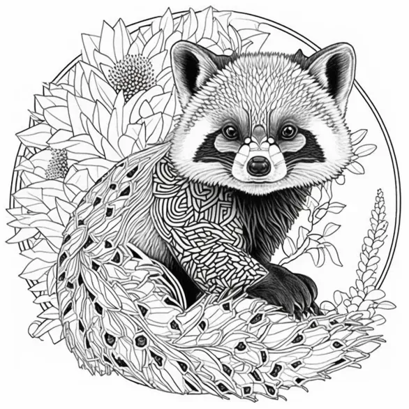 Mandala Animals Coloring Pages Midjourney Prompt | PromptBase