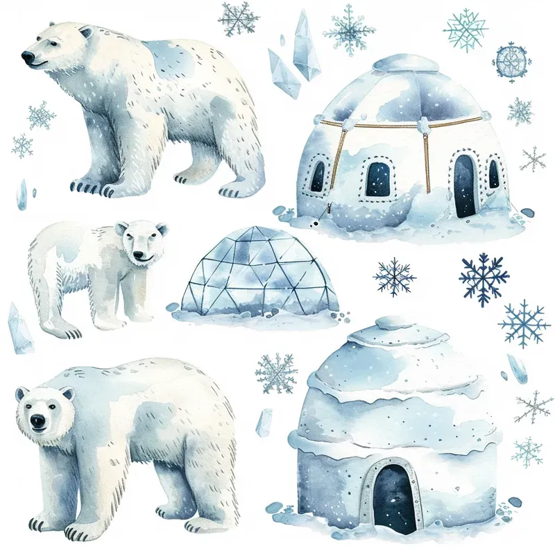 Enchanting Watercolor Clipart Collections Midjourney Prompt | PromptBase