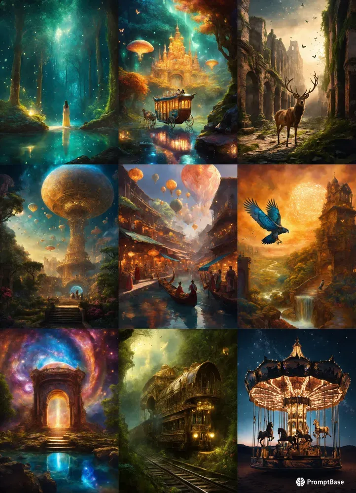 Fantasy Illustrations For Kids Ebooks Midjourney Prompt | PromptBase