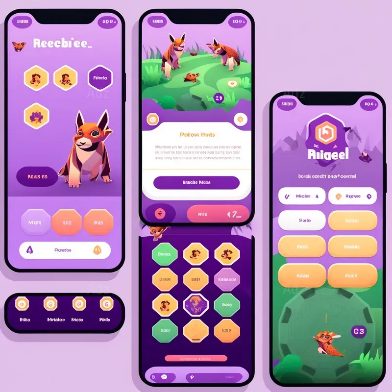 Mobile App Ux Ui Design Ideas Midjourney Prompt | PromptBase